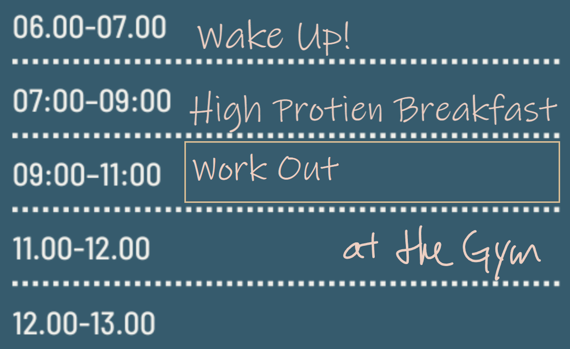 An open Mementa text box reading Work Out, with the handwritten words at the Gym waiting below to flow in as typed text